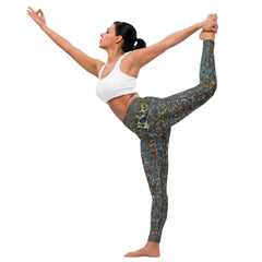 Leafy Tranquility All-Over Print Yoga Leggings - Beyond T-shirts