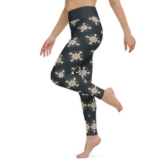 Ethereal Floral Bliss High-Waist Leggings