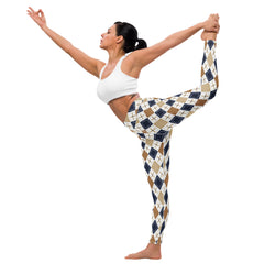 Harmony of Diamonds All-Over Print Yoga Leggings