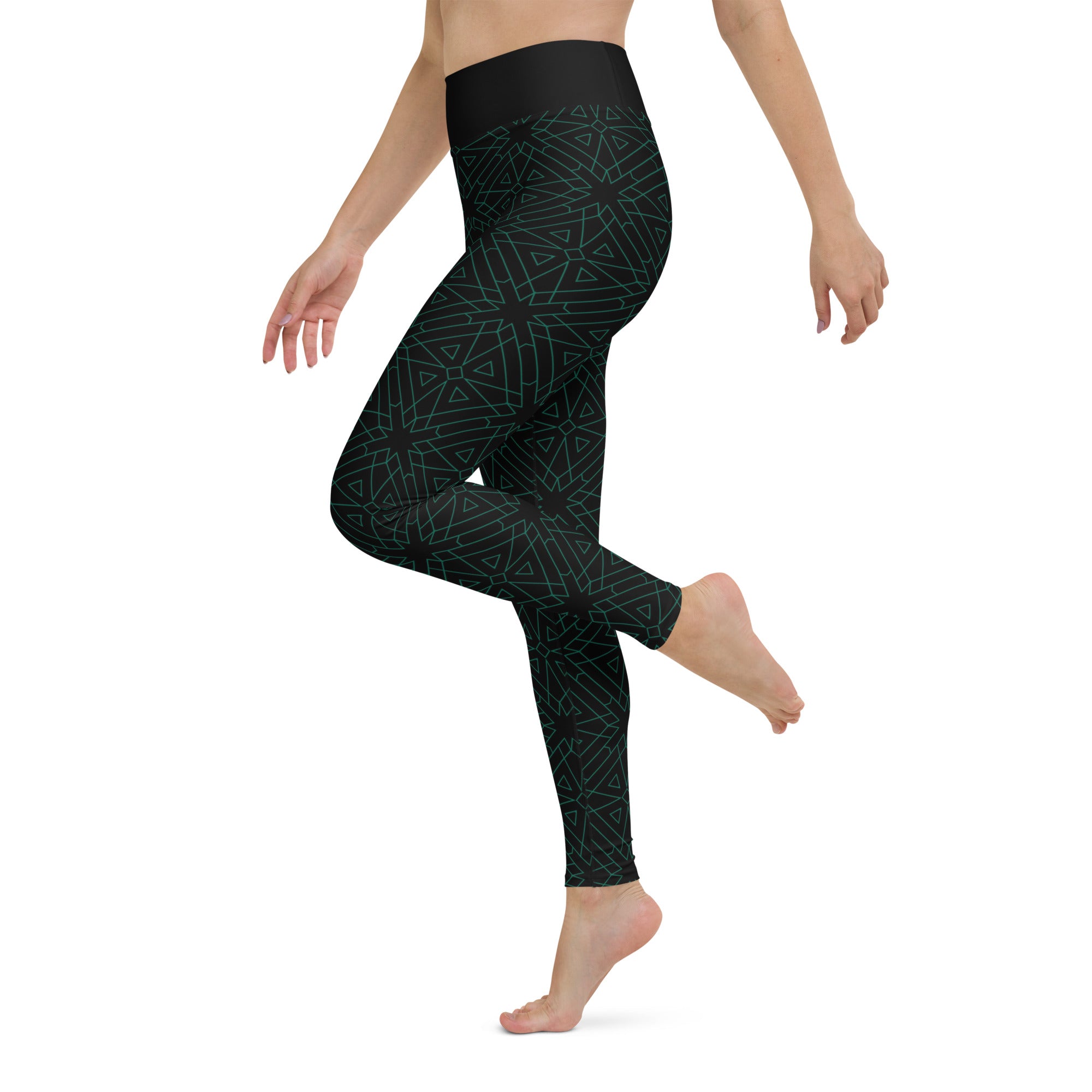 Eco-friendly Vibrant Vortex Yoga Leggings for active lifestyles.