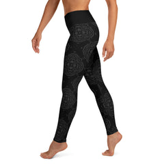 Eco-friendly Blossoming Beauty Yoga Leggings perfect for yoga enthusiasts.