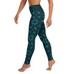 Back view of Serenity Sway Yoga Leggings showing waistband