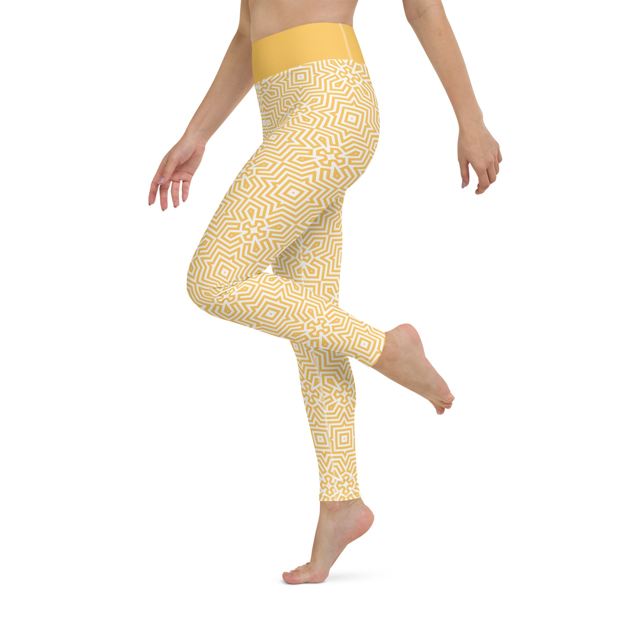 Front view of Euphoric Energy Yoga Leggings showcasing the design and fit