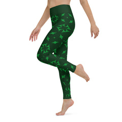Blossom Burst Yoga Leggings featuring a unique, eye-catching floral pattern.