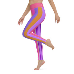 High-performance leggings adorned with luminous star patterns, enhancing your yoga experience with celestial beauty.