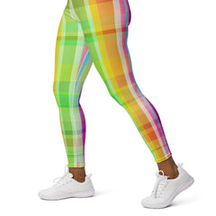 High-performance leggings inspired by the hues of sunrise, perfect for yoga and fitness enthusiasts seeking inspiration.