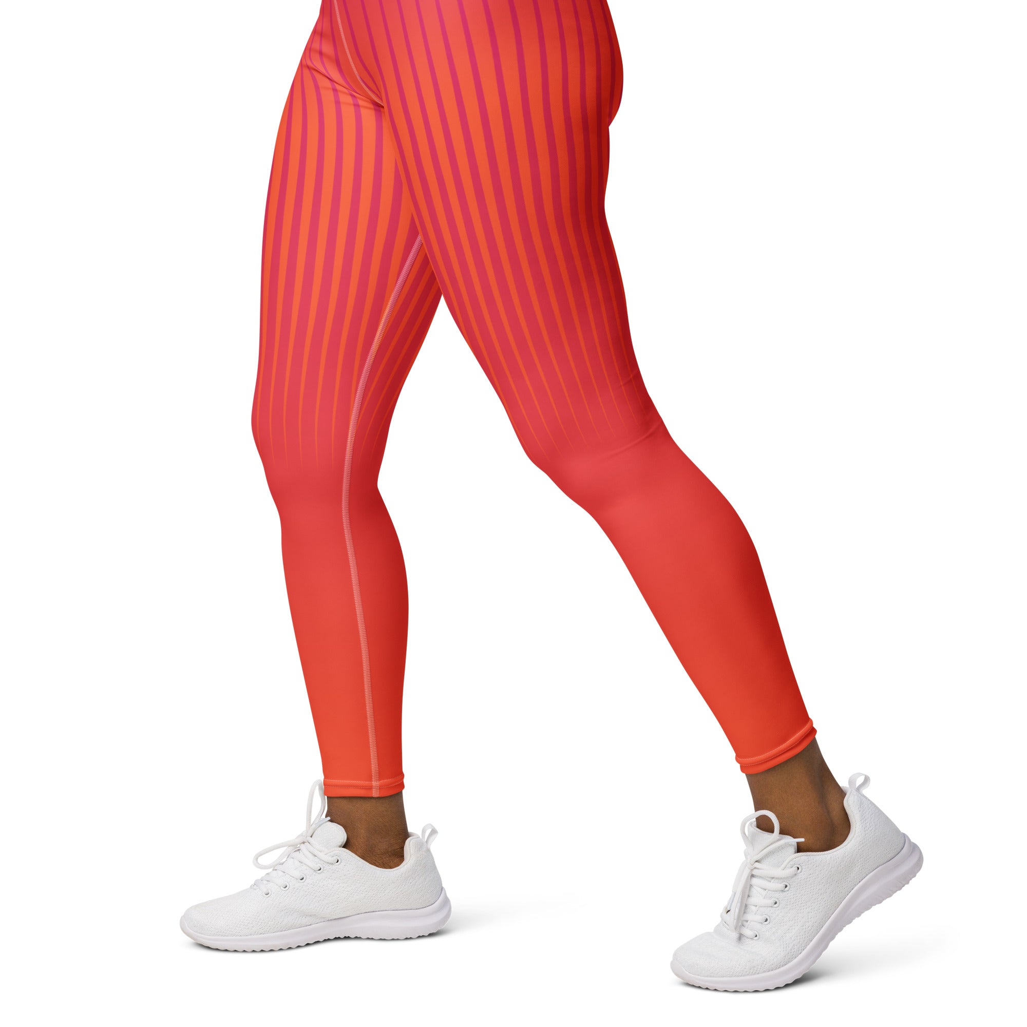 Back view of Dusk Daze Gradient Yoga Leggings showing waistband and fit