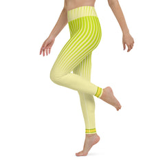 Onyx Orbits Yoga Leggings product shot on a white background.