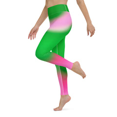Cosmic Current Leggings enhancing an early morning meditation session's tranquility.