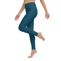 Enchanted Forest Yoga Leggings displayed, emphasizing the captivating design and body-hugging fit ideal for yoga enthusiasts.