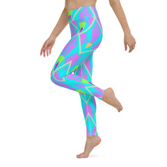 Stylish Vibrant Vibe Yoga Leggings paired with a fitness top.