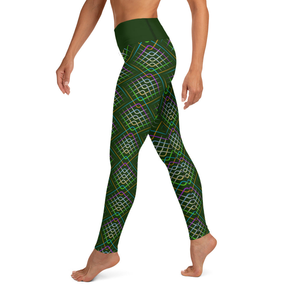 Stylish Tribal Rhythm leggings for yoga and exercise