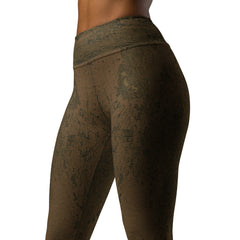 Silver Shine Yoga Leggings