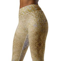 Satin Serenity Texture Yoga Leggings