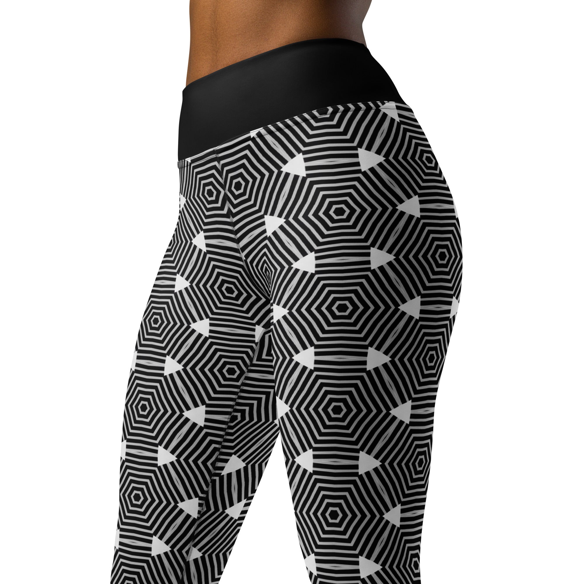 High-quality Kaleidoscope Yoga Leggings perfect for yoga, pilates, and fitness activities.