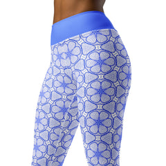 Tribal Trance Yoga Leggings with unique pattern for yoga enthusiasts.