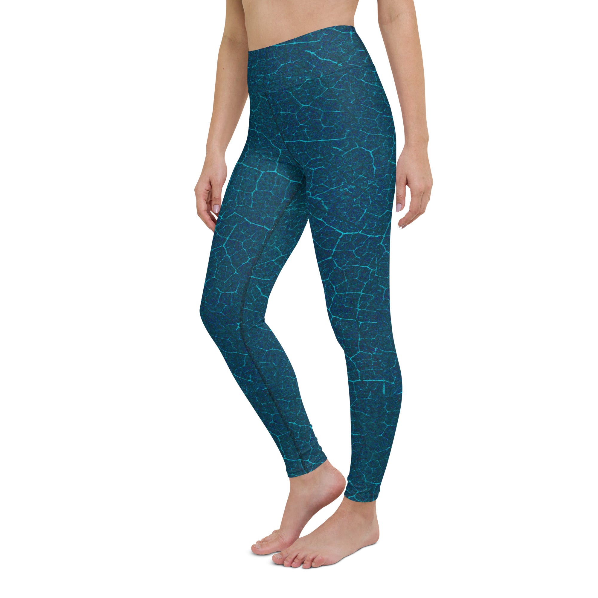 Outdoor yoga session in Enchanted Forest Yoga Leggings, merging practice with the beauty of mystical forest scenery.