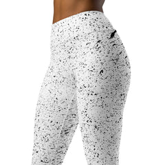 Blissful Bend All-Over Print Yoga Leggings in a yoga pose.