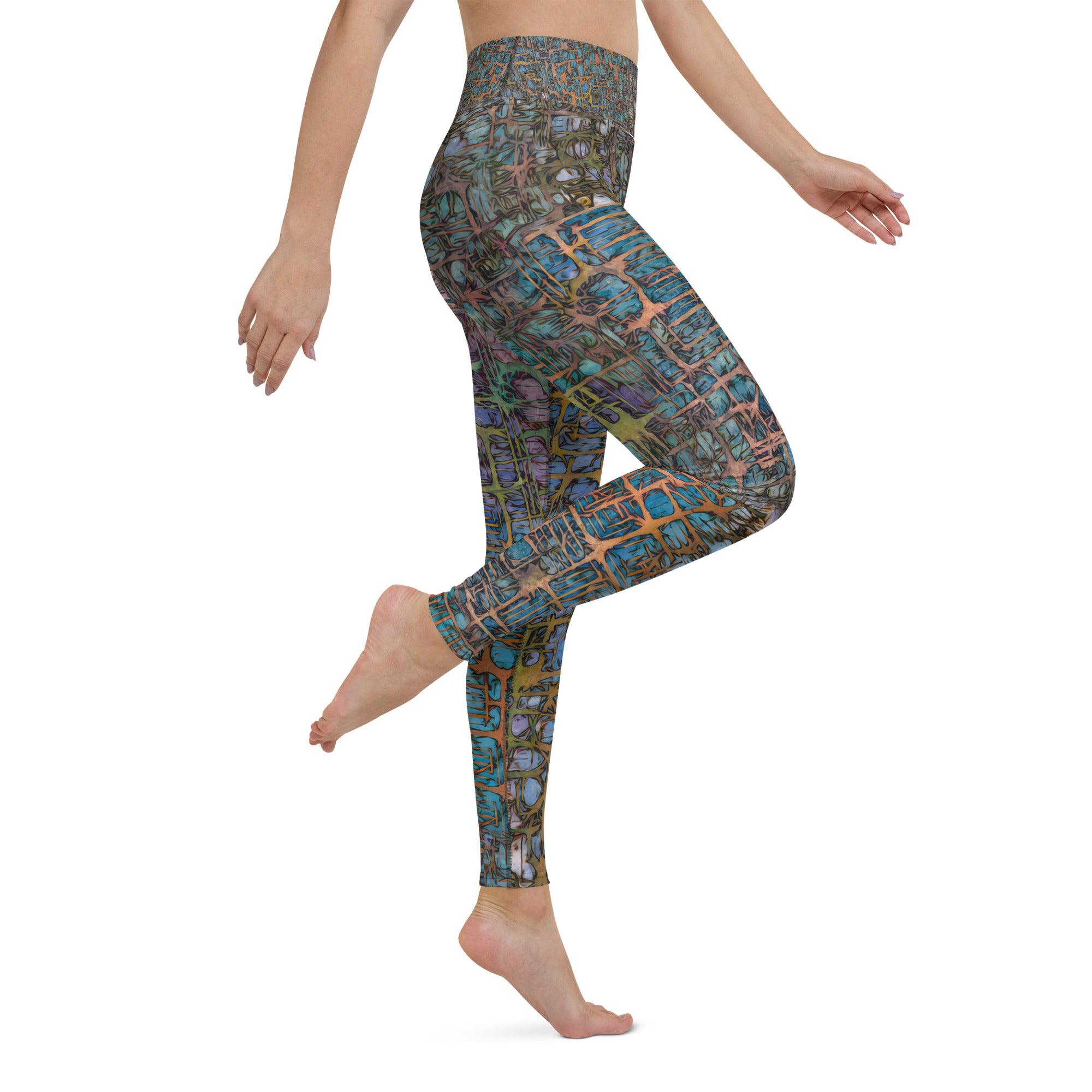 Leafy Tranquility All-Over Print Yoga Leggings - Beyond T-shirts