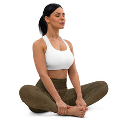 Silver Shine Yoga Leggings