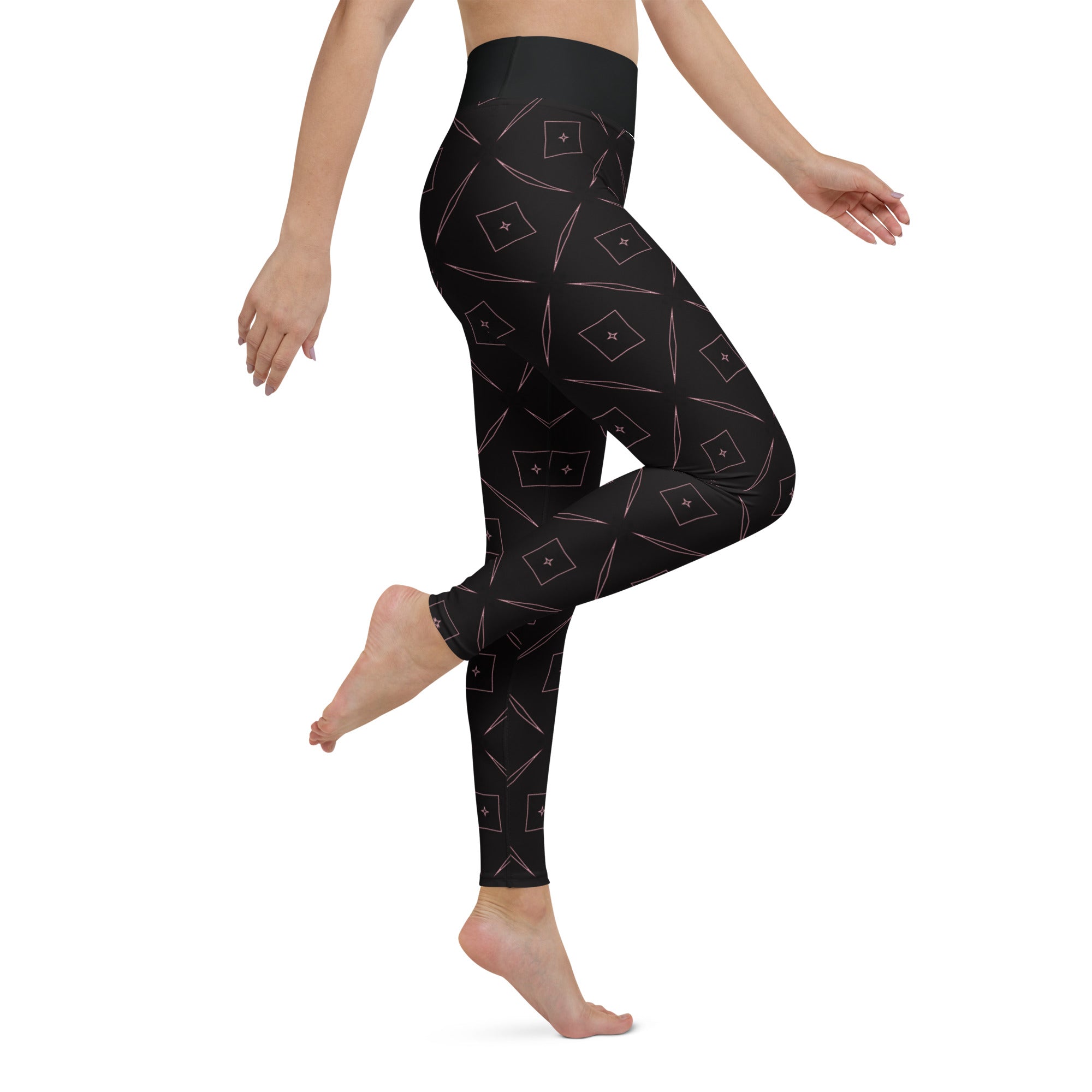 Feathered Serenity All-Over Print Yoga Leggings