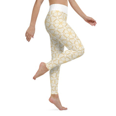 Back view of Harmony Haven Yoga Leggings highlighting fit and design