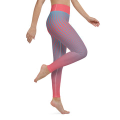 Close-up of Twilight Gradient Yoga Leggings fabric