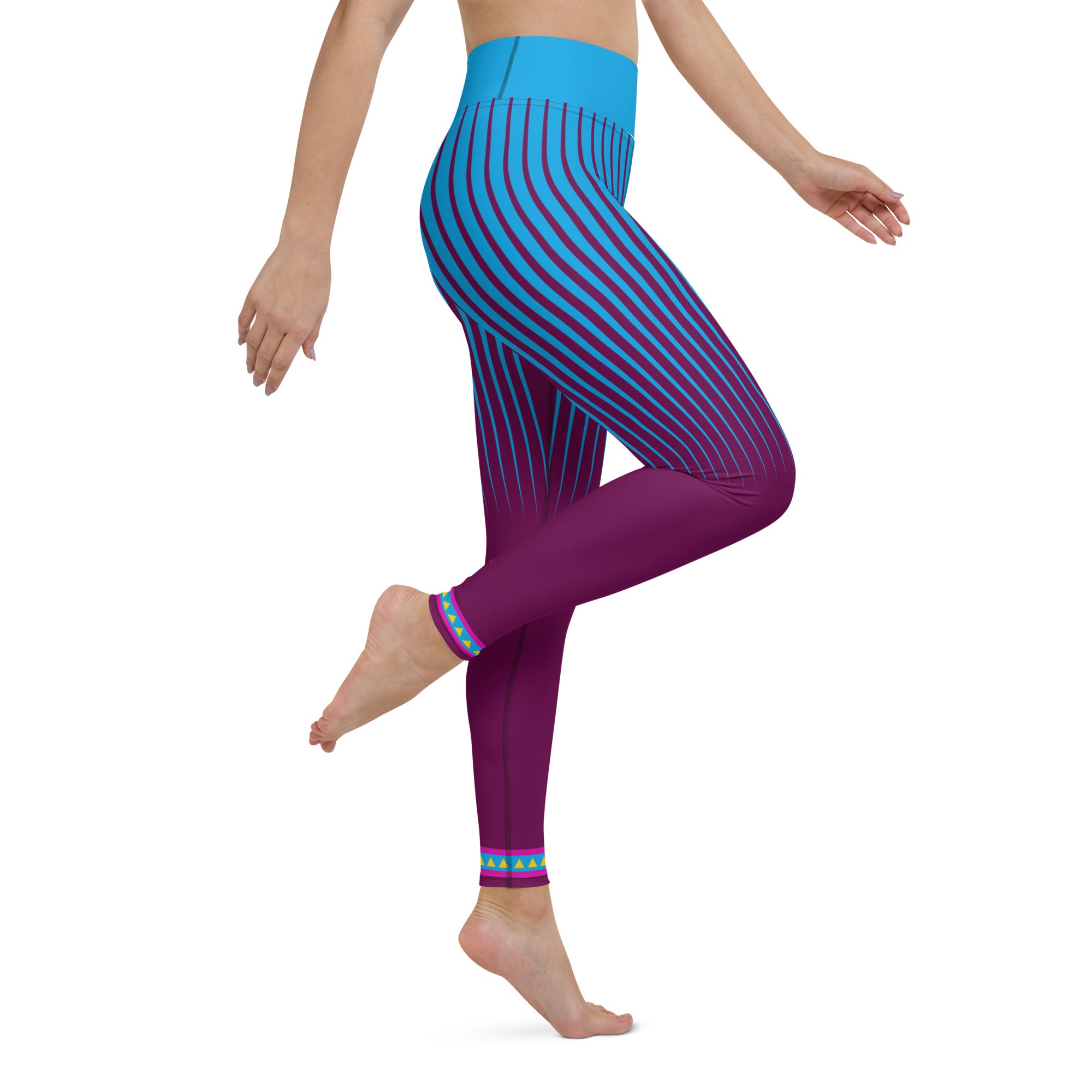 Detail shot of the Topaz Tranquility Yoga Leggings waistband.