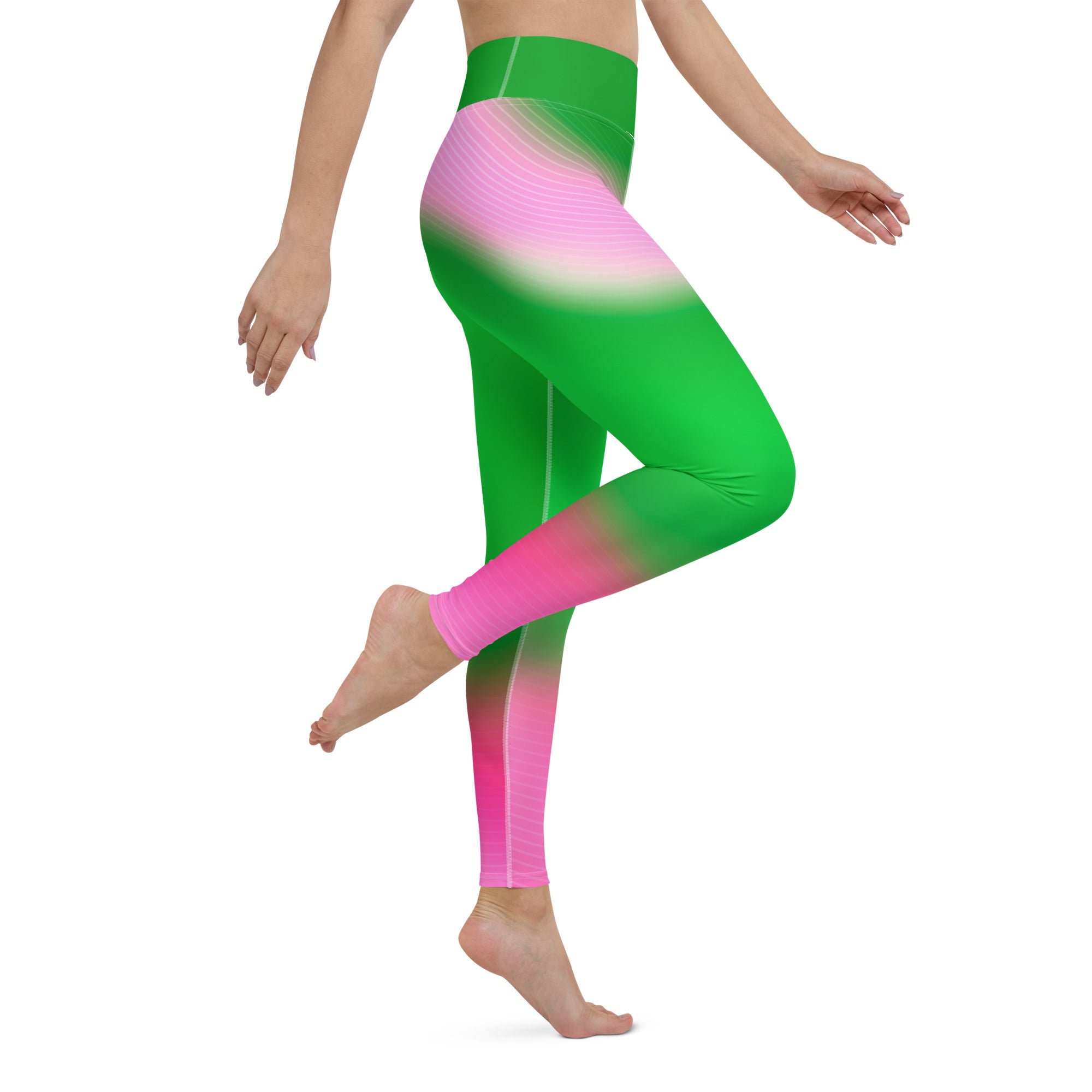 Cooling down after a session, highlighted by the unique design of Cosmic Current Leggings.
