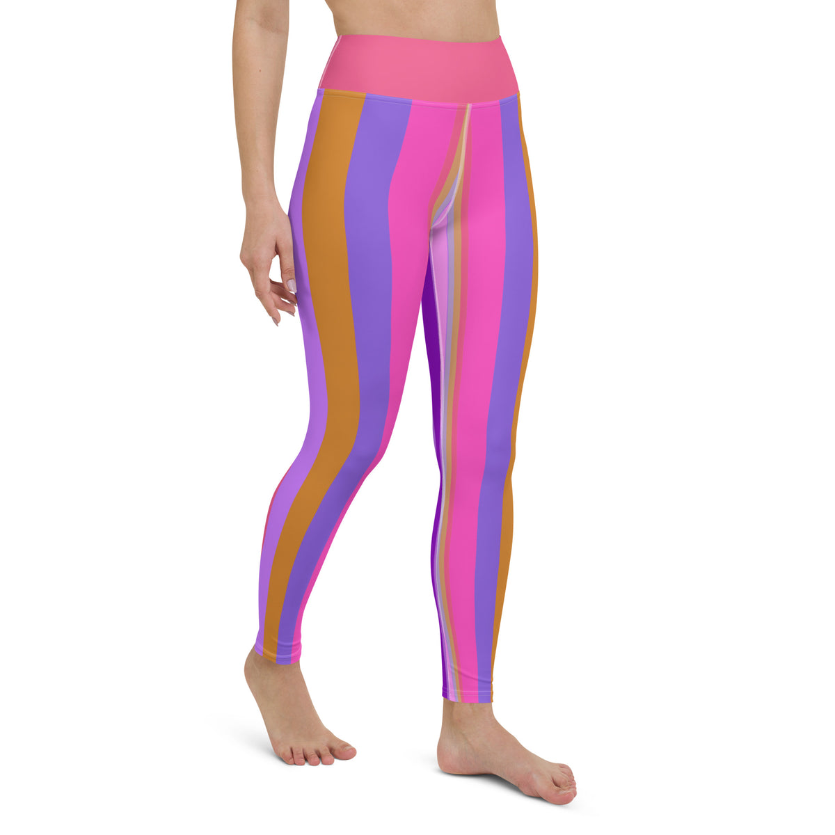 Luminous Galaxy Yoga Leggings with a vibrant cosmic print, inspiring your practice with the beauty of the universe.