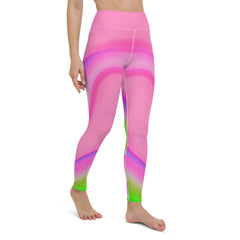 Cooling down after a yoga practice, inspired by the tranquil vibes of Sunset Bliss Leggings.