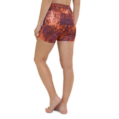 Scroll Print Yoga Shorts