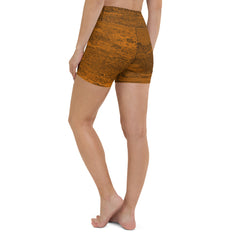 Metallic Elegance Yoga Shorts