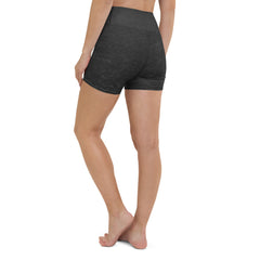 Textured Steel Yoga Shorts