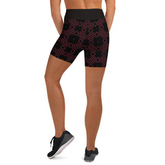 Serpent Spirals All-Over Print Yoga Shorts