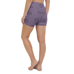 Midnight Floral All-Over Print Yoga Shorts