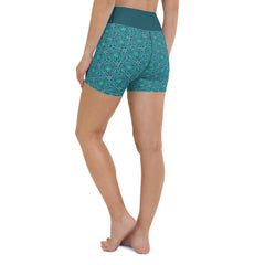 Abstract Horizon Yoga Shorts