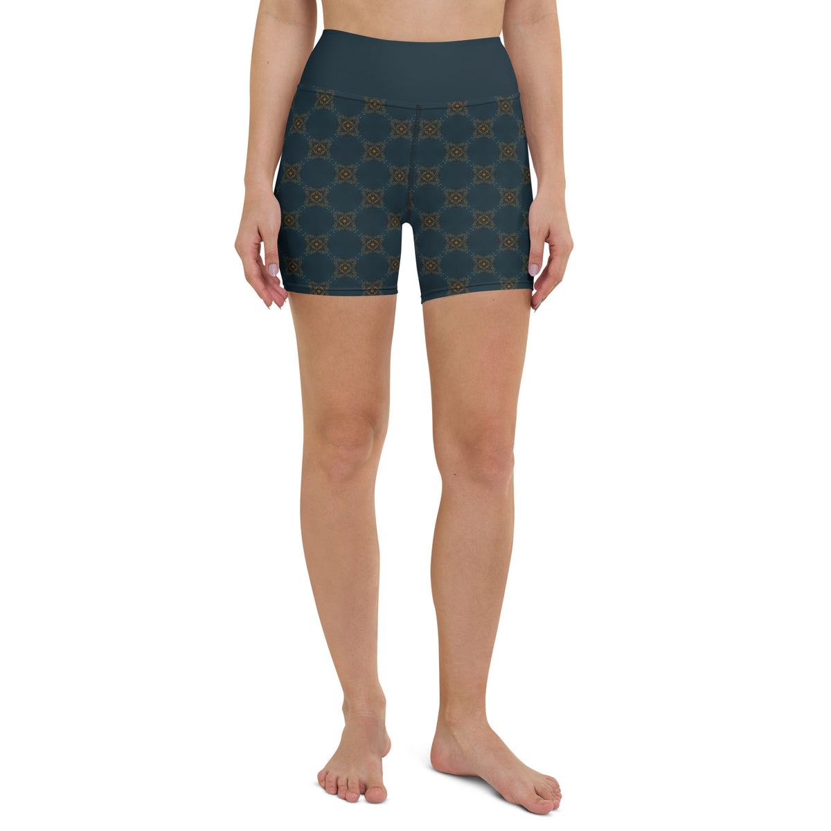 Floral Harmony Yoga Shorts