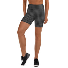 Belted Jean Look Yoga Shorts