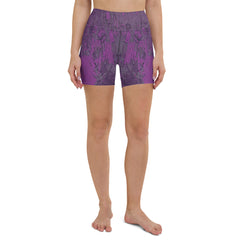 Rose Gold Fusion All-Over Print Yoga Shorts