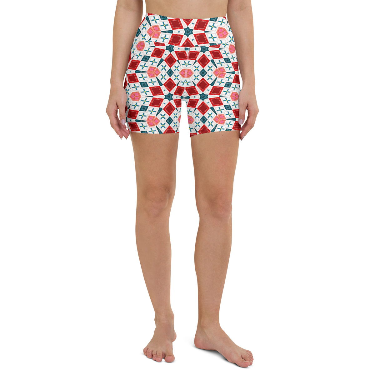 Zen Harmony Kaleidoscope Yoga Shorts