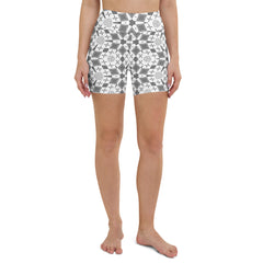 Radiant Lotus Kaleidoscope Yoga Shorts