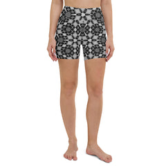 Enchanted Mandala Kaleidoscope Yoga Shorts