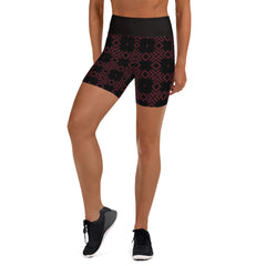 Serpent Spirals All-Over Print Yoga Shorts