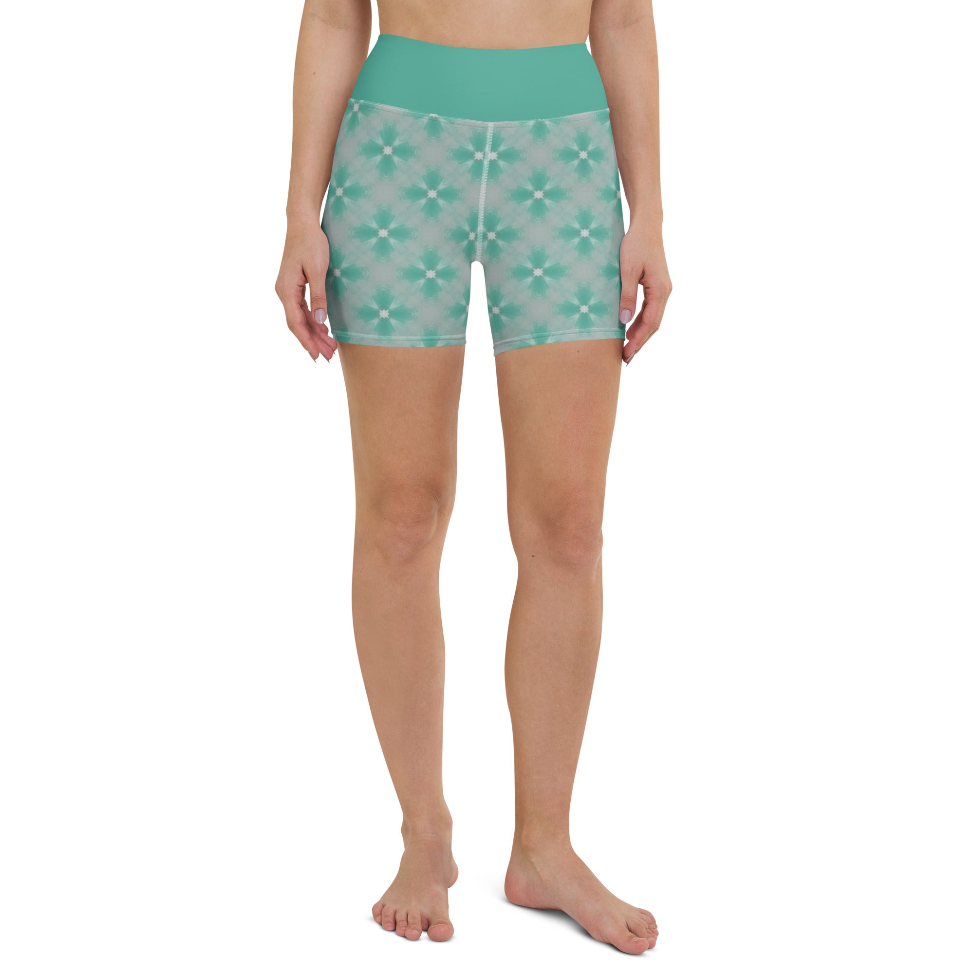 Blossoming Petals Yoga Shorts