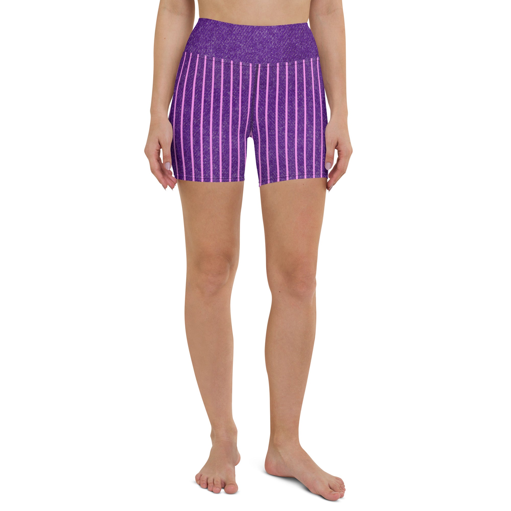 Stylish and comfortable Oceanic Blue Yoga Shorts perfect for achieving yoga poses with ease.