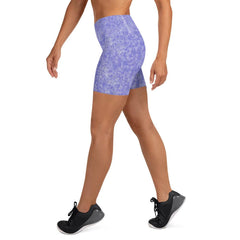 Stylish yoga shorts with dance-inspired design.