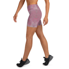 Eye-catching Glitter 3 Yoga Shorts for a vibrant yoga practice