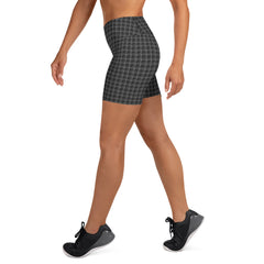 Belted Jean Look Yoga Shorts