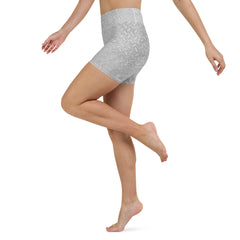 Silk Serenity Texture Yoga Shorts